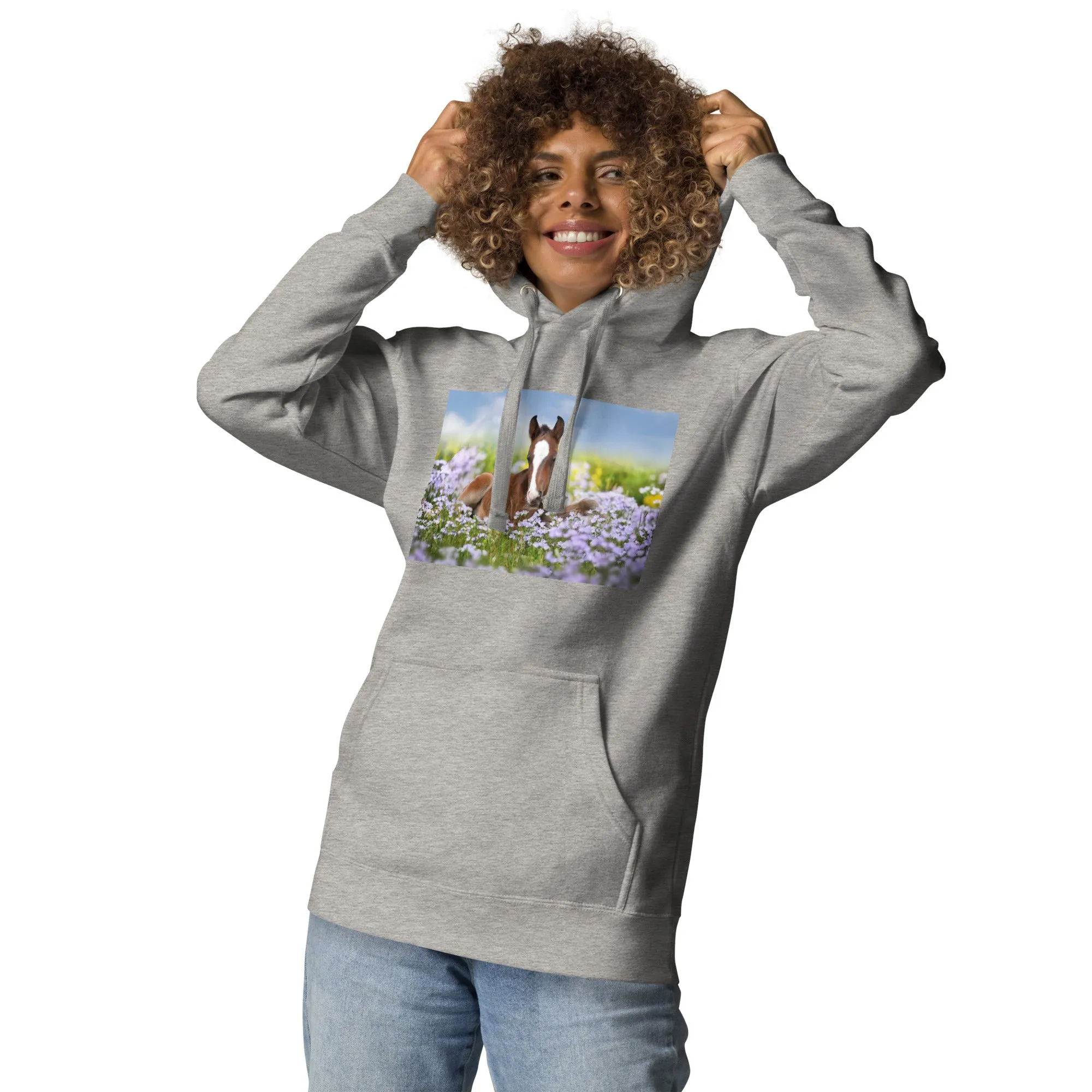 Hoodie Womens Designer (Hoodies Womens - Horse 0025)