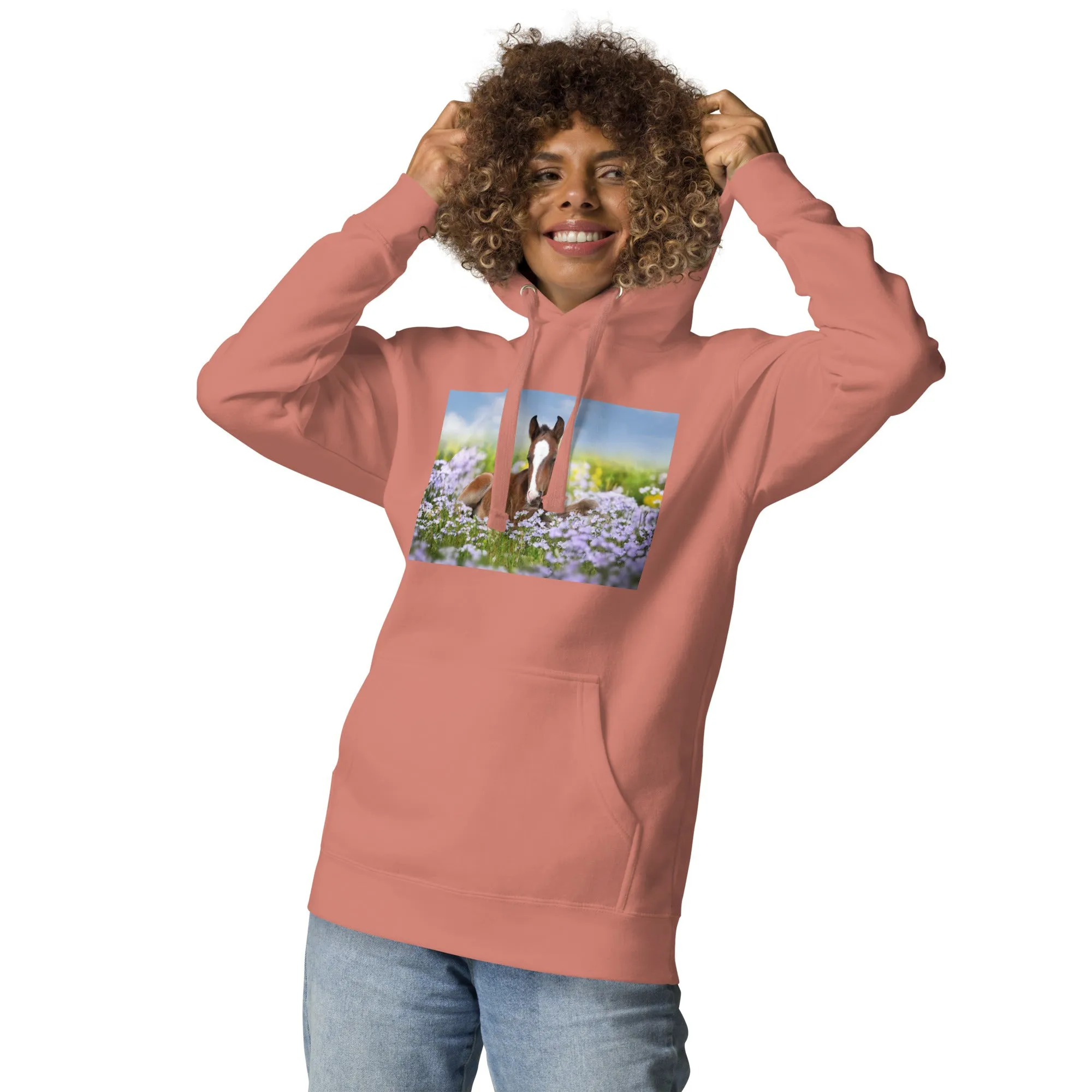 Hoodie Womens Designer (Hoodies Womens - Horse 0025)