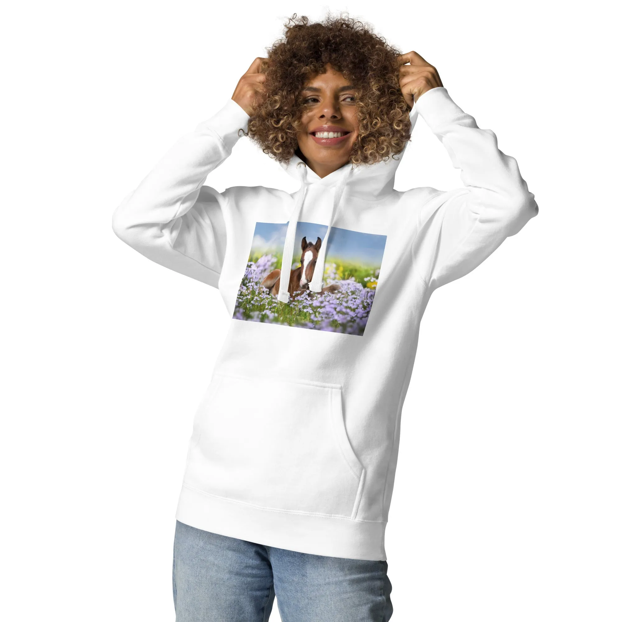 Hoodie Womens Designer (Hoodies Womens - Horse 0025)