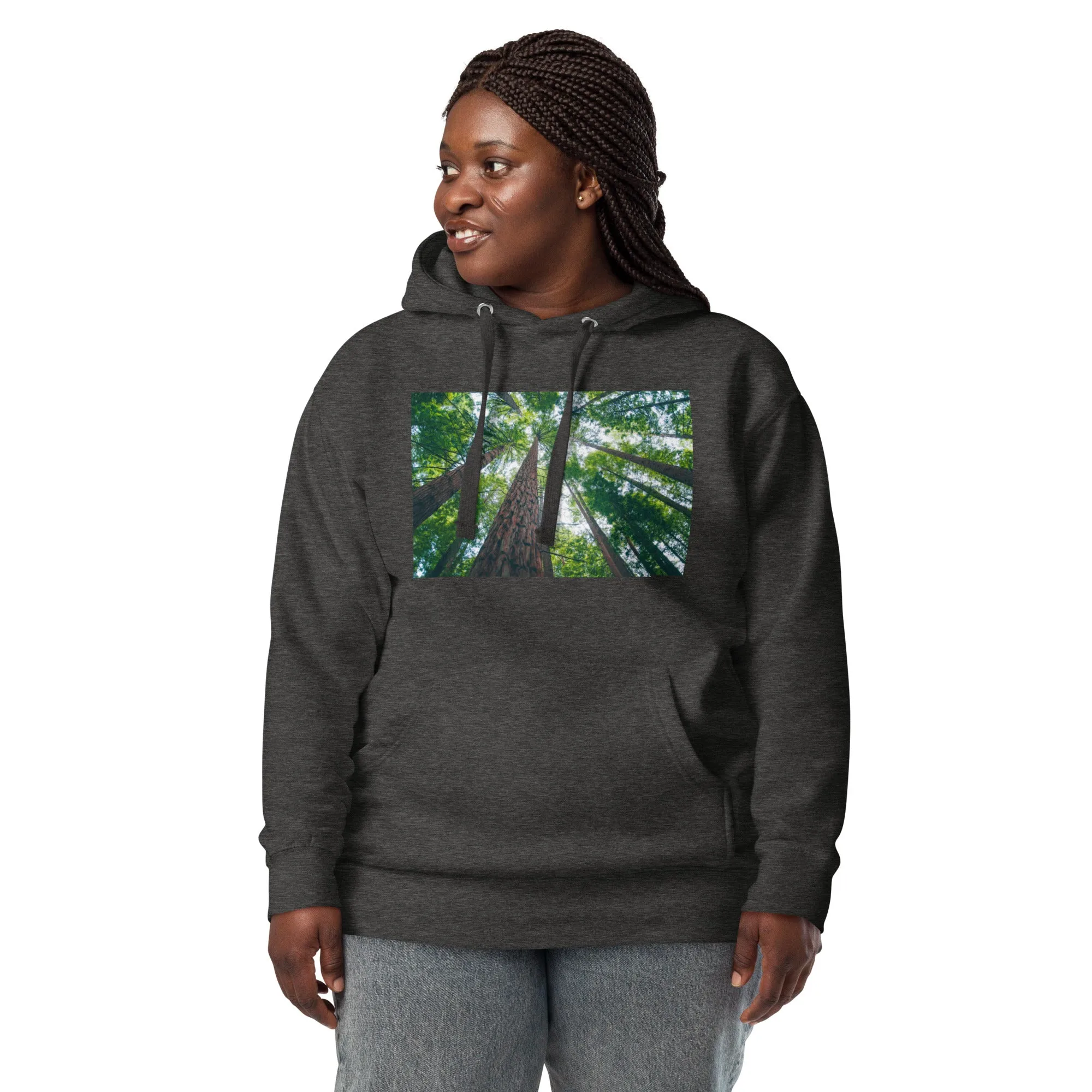 Hoodie Womens Designer (Hoodies Womens - Nature Forest 0017)