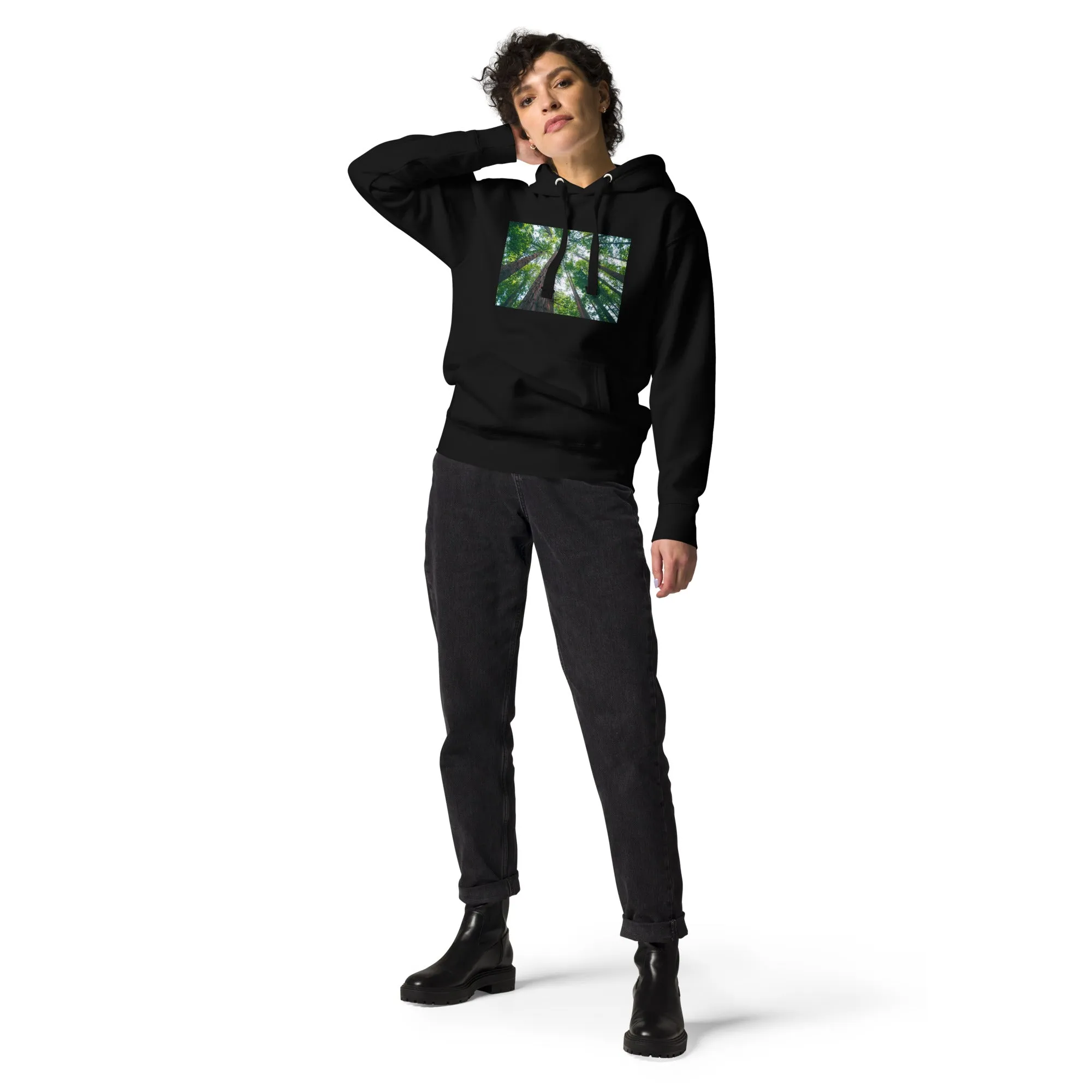 Hoodie Womens Designer (Hoodies Womens - Nature Forest 0017)