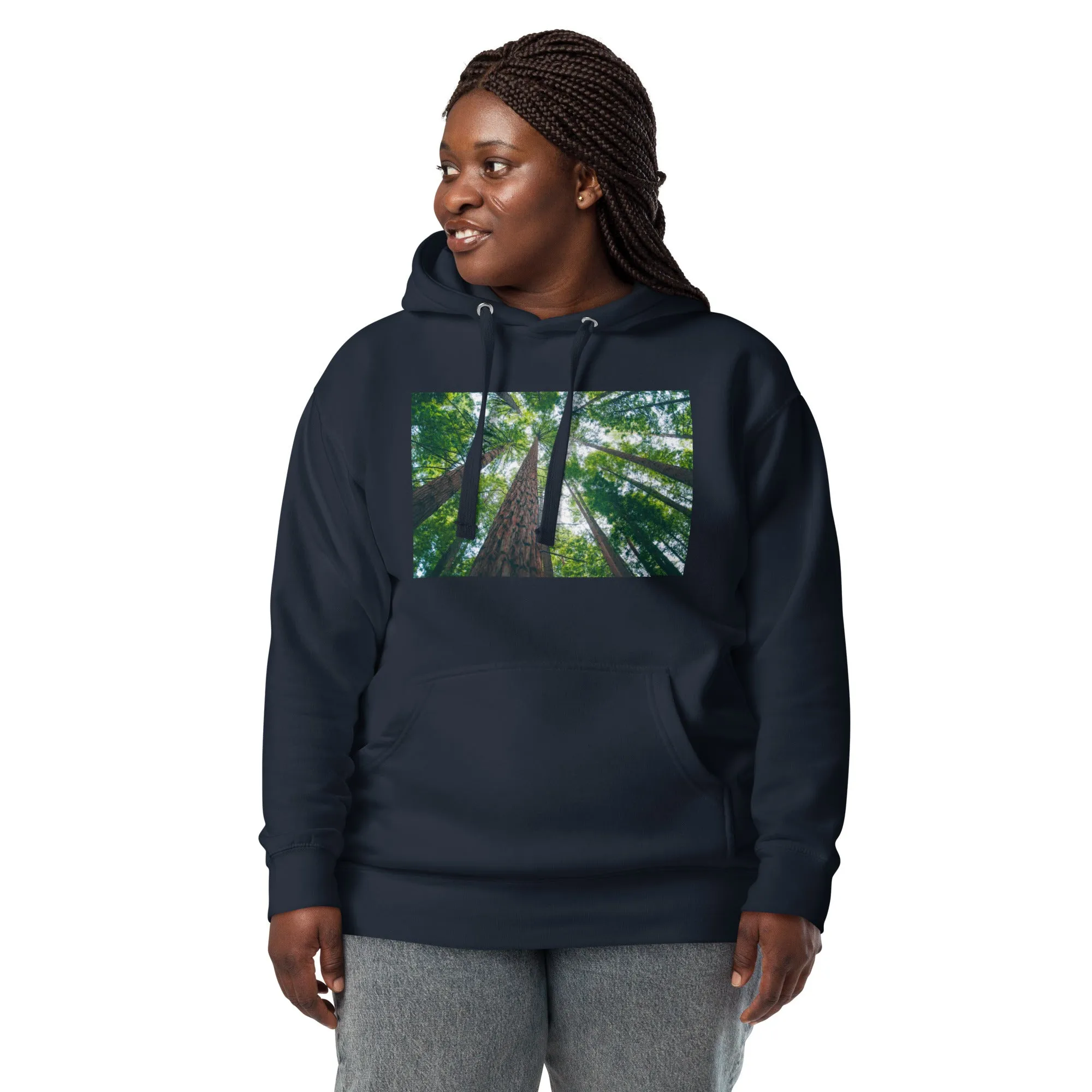 Hoodie Womens Designer (Hoodies Womens - Nature Forest 0017)
