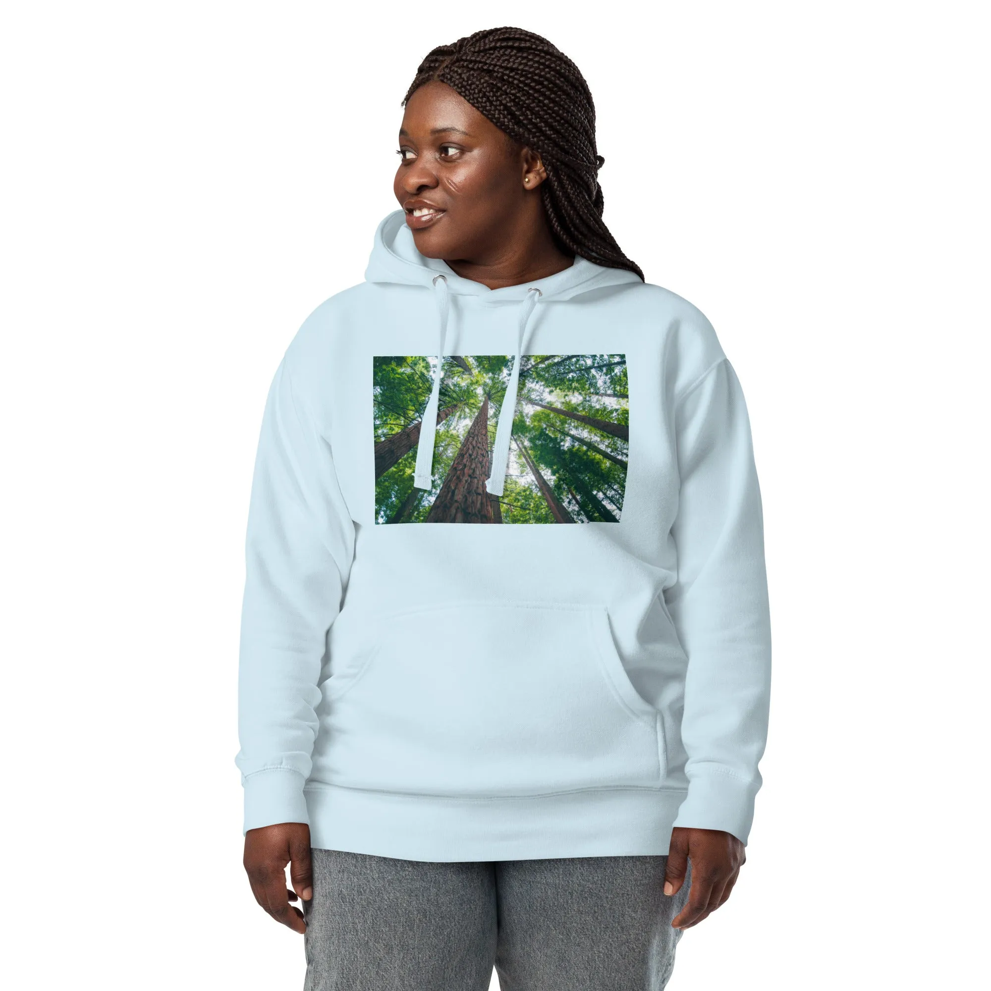 Hoodie Womens Designer (Hoodies Womens - Nature Forest 0017)