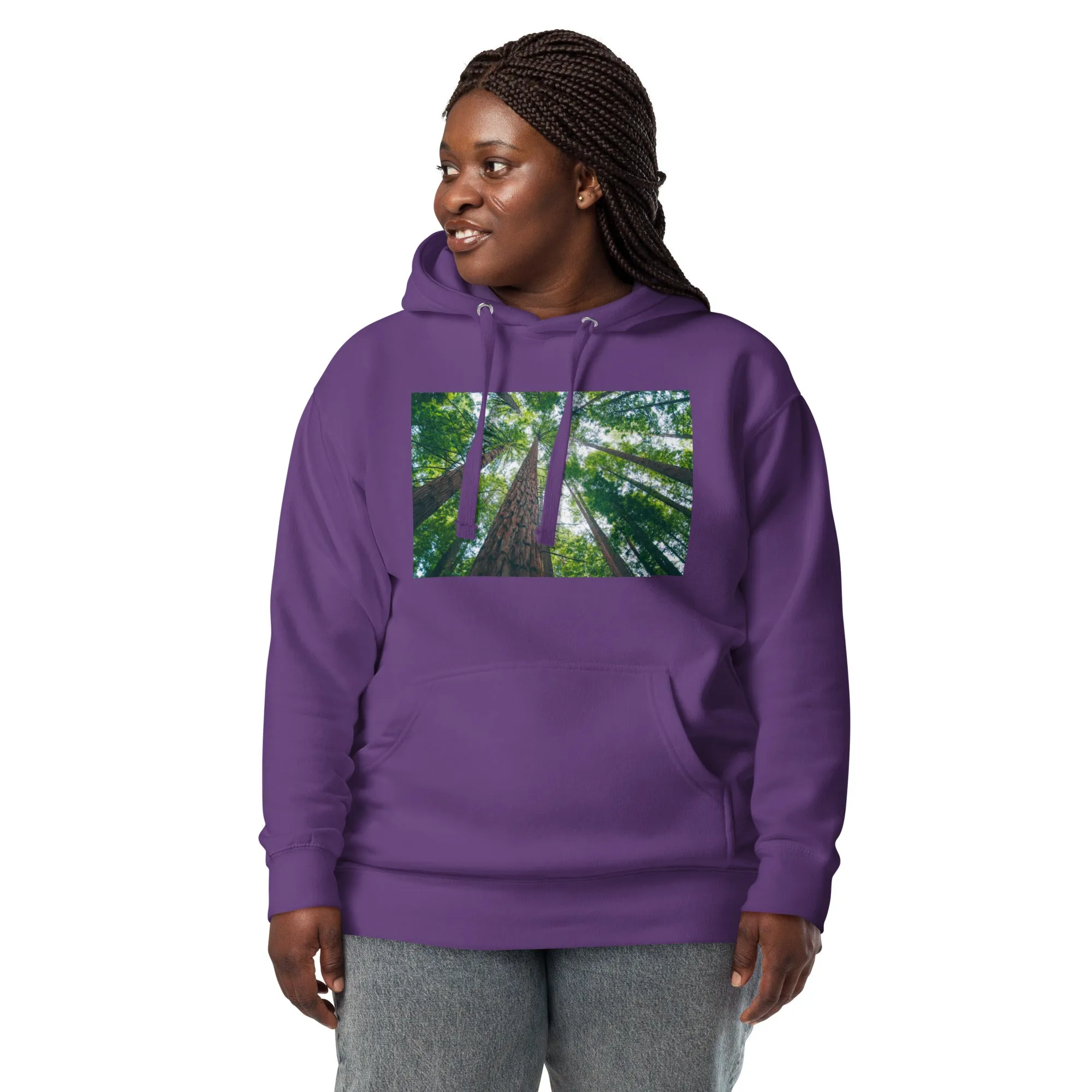 Hoodie Womens Designer (Hoodies Womens - Nature Forest 0017)