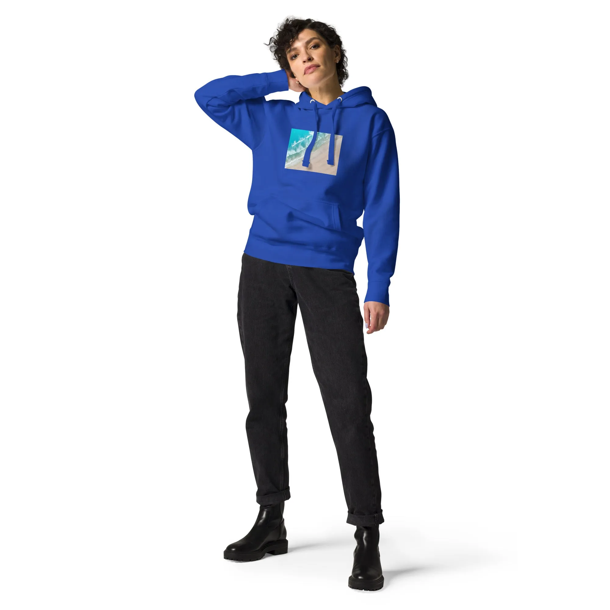 Hoodie Womens Designer (Hoodies Womens - Nature Seashore 009)