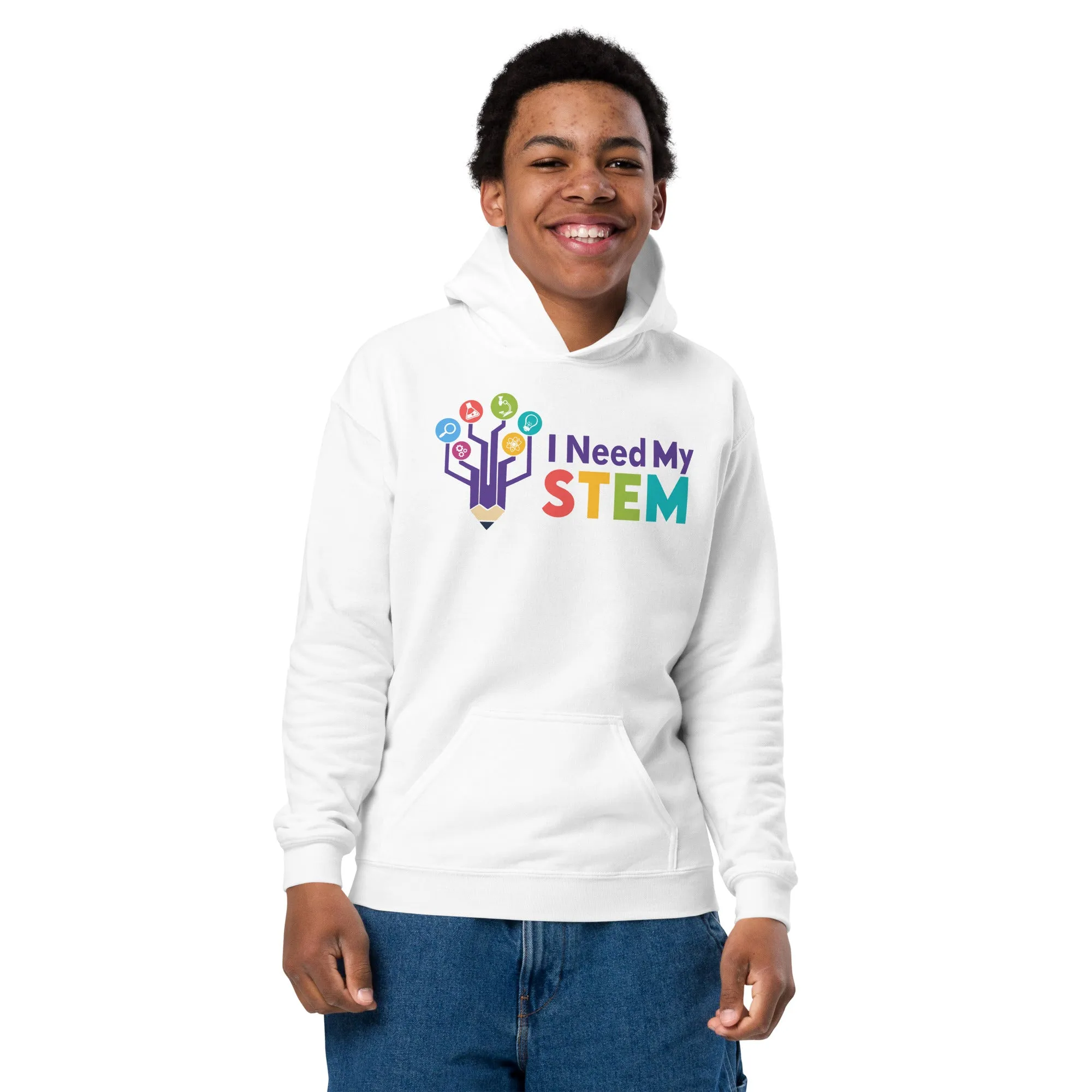I Need STEM Youth Heavy Blend Hoodie