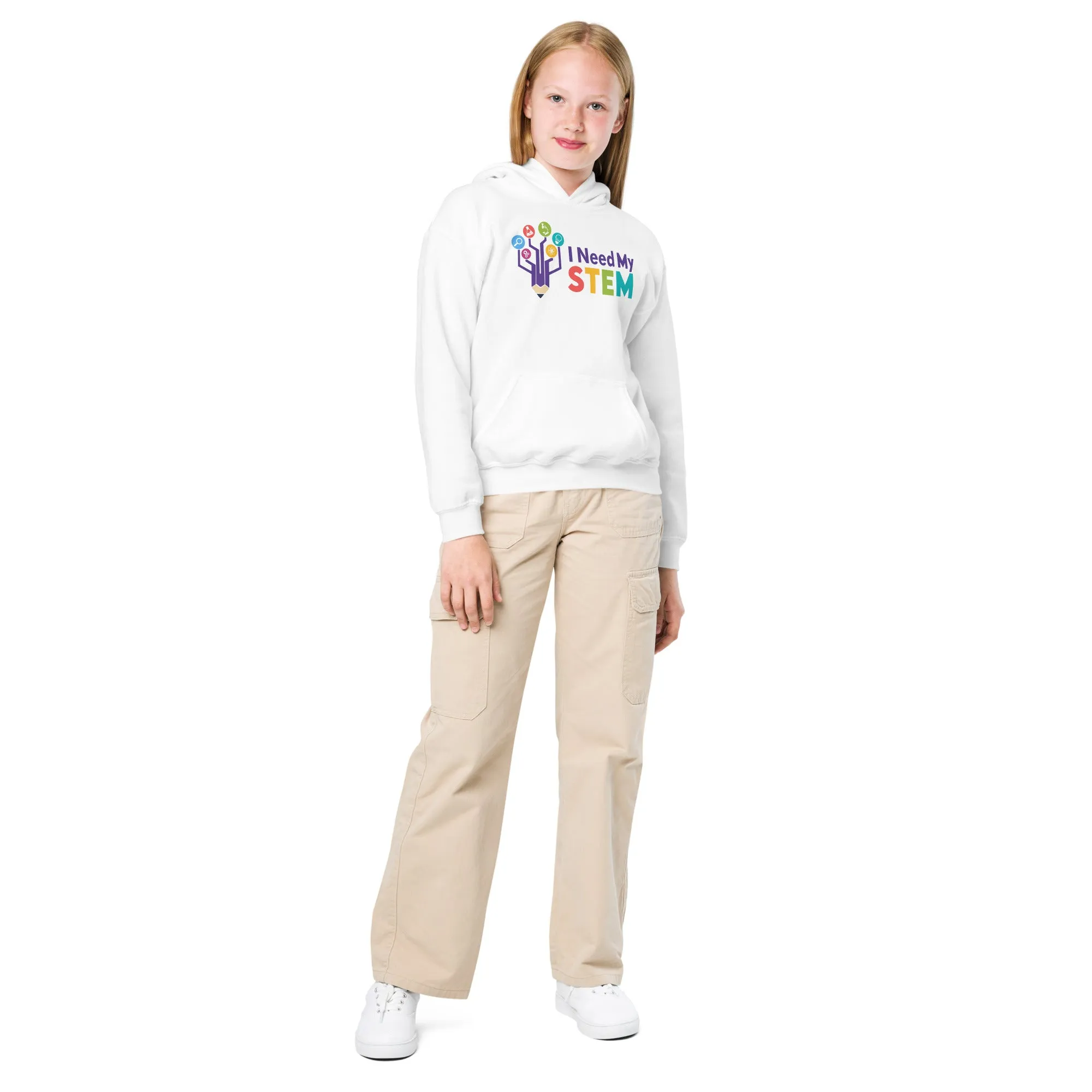 I Need STEM Youth Heavy Blend Hoodie