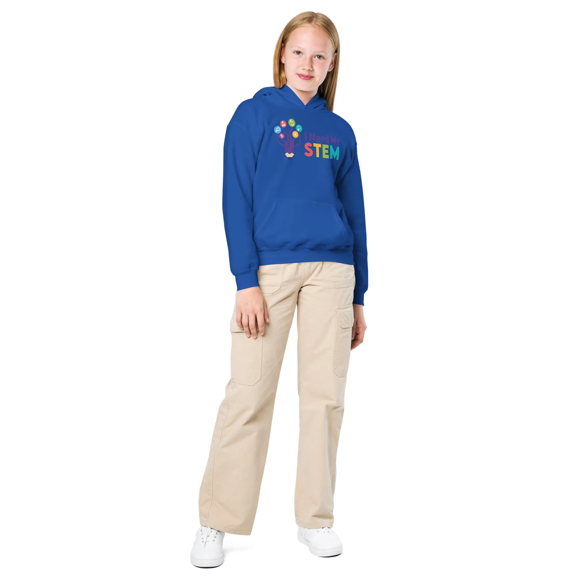 I Need STEM Youth Heavy Blend Hoodie