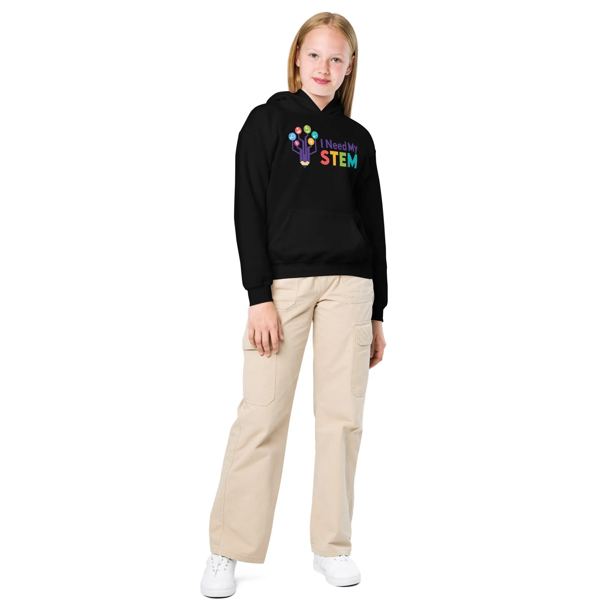 I Need STEM Youth Heavy Blend Hoodie
