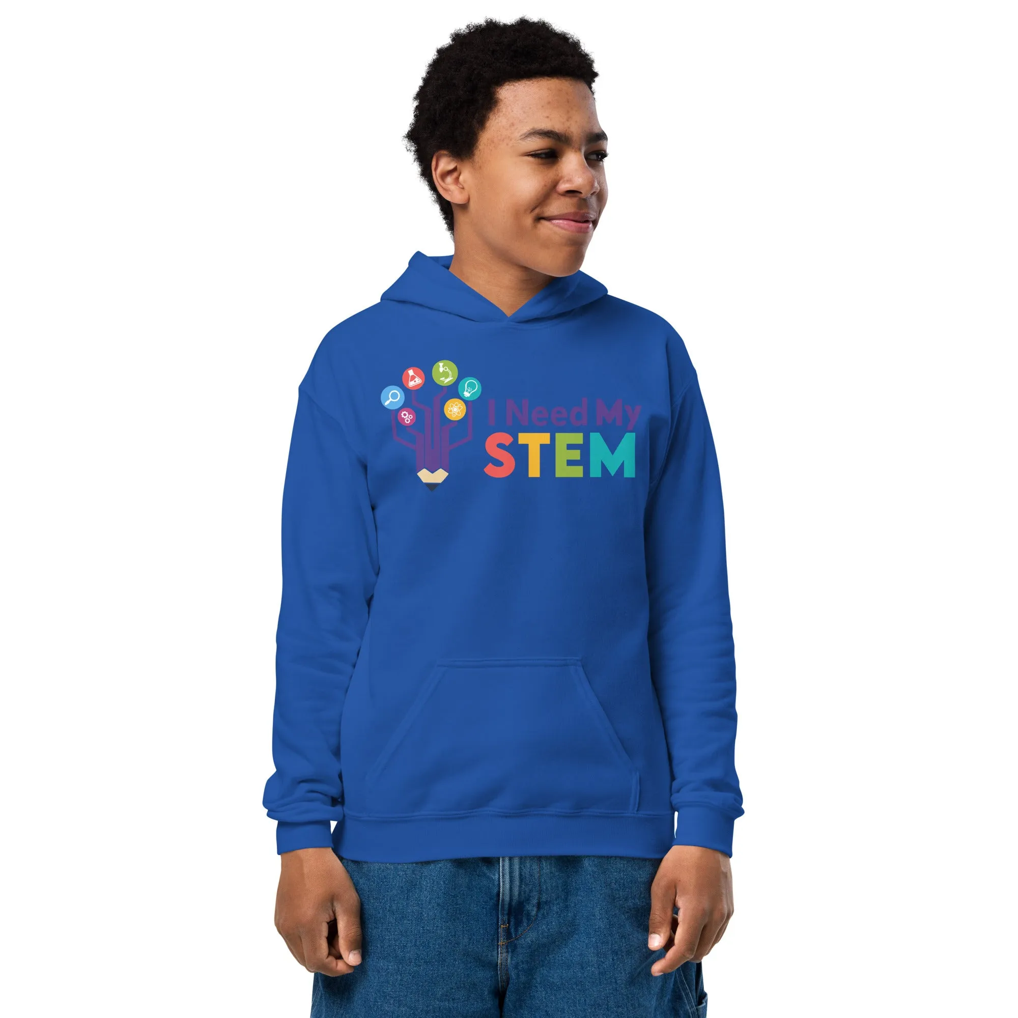 I Need STEM Youth Heavy Blend Hoodie