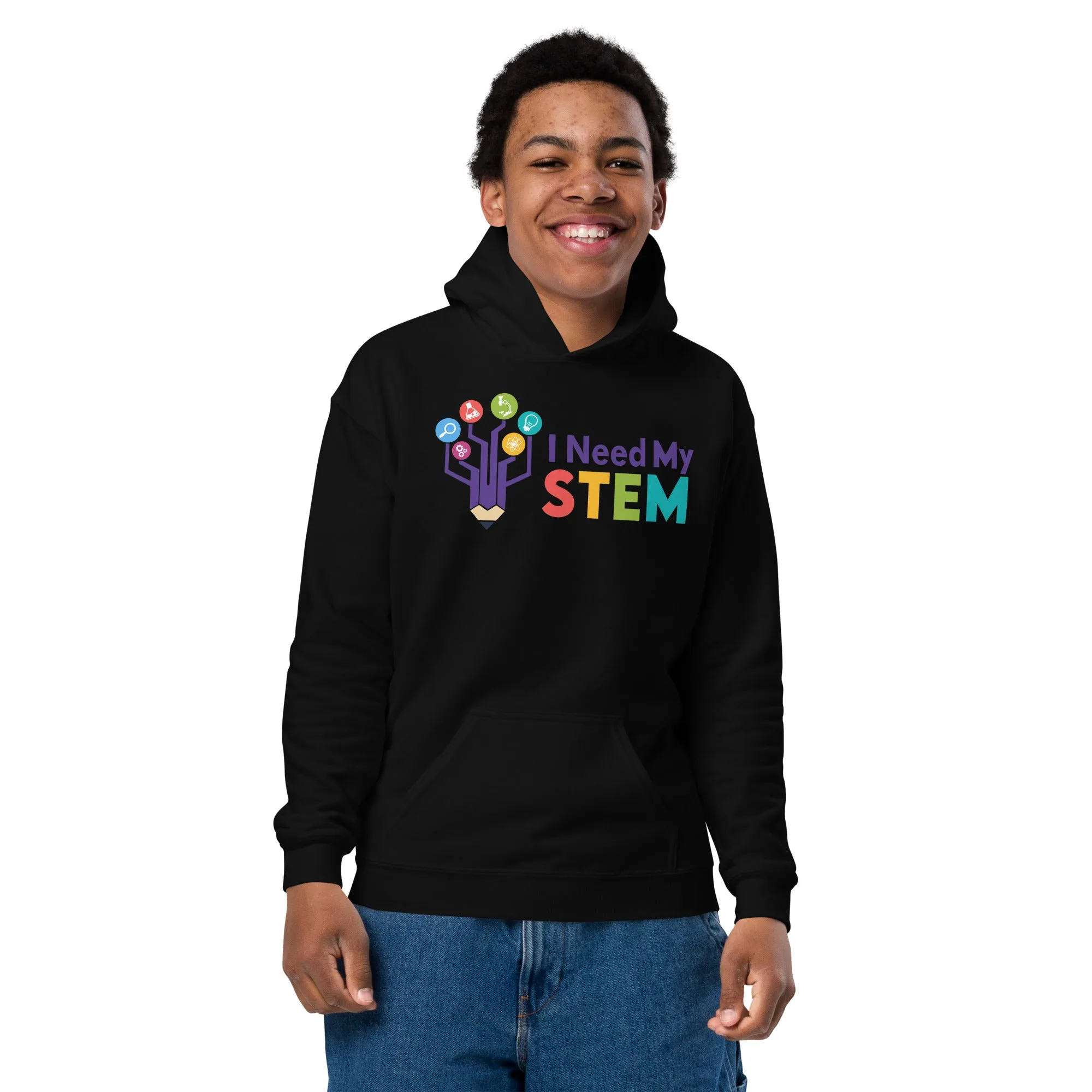 I Need STEM Youth Heavy Blend Hoodie