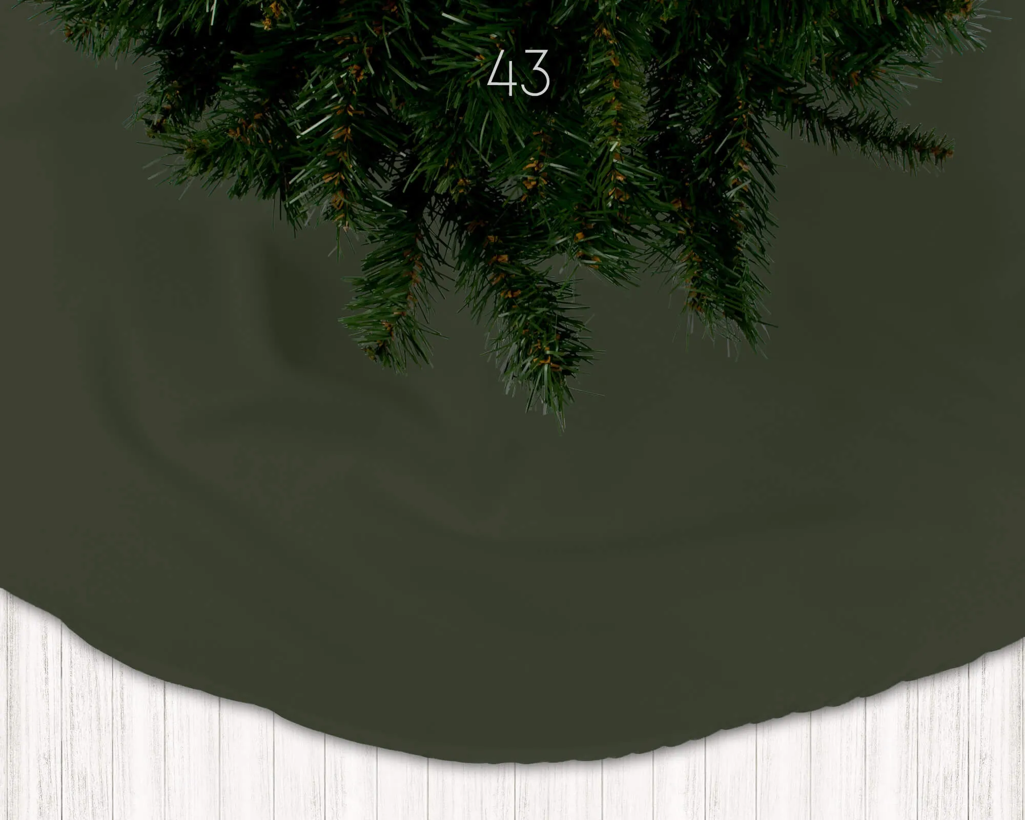 Light Pistachio, Terrain Cactus, Dark Pine Green Holiday Christmas Tree Skirts