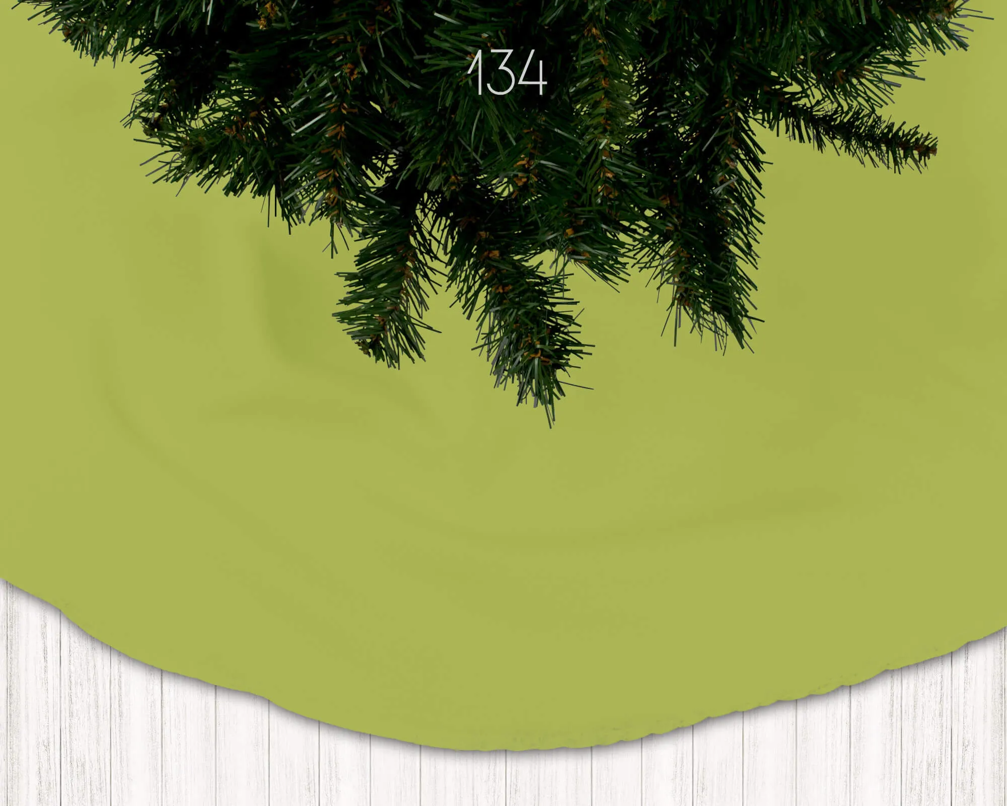Light Pistachio, Terrain Cactus, Dark Pine Green Holiday Christmas Tree Skirts