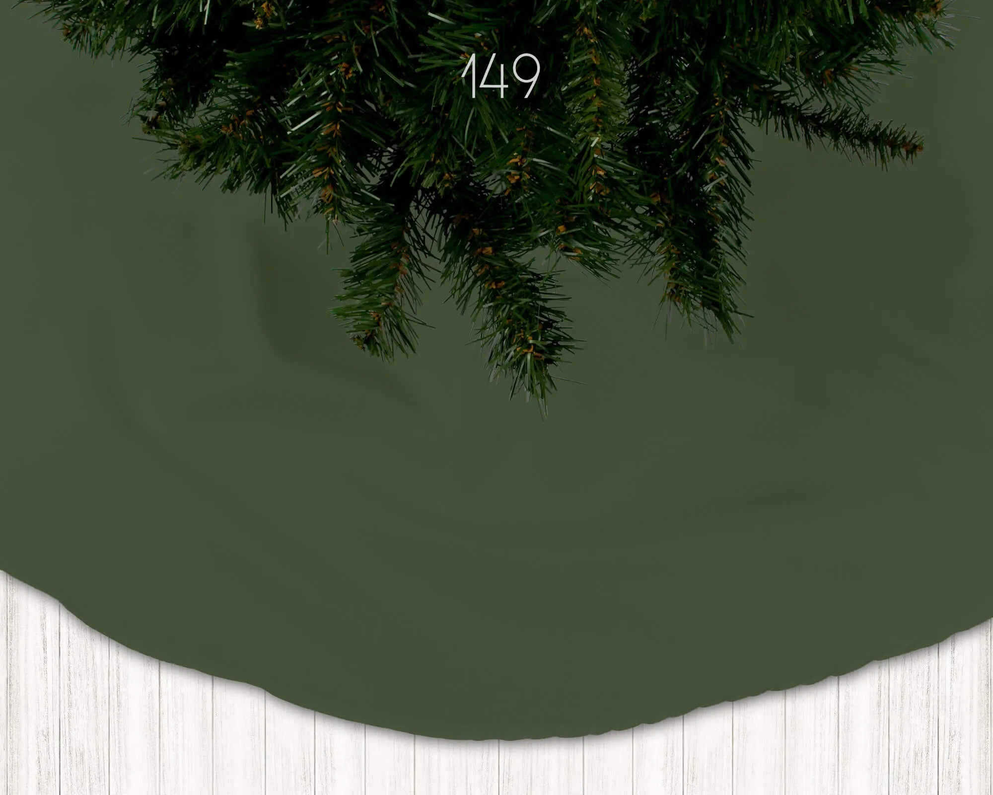 Light Pistachio, Terrain Cactus, Dark Pine Green Holiday Christmas Tree Skirts