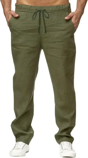 Overalls for Men Loose Fit Mens Autumn and Winter Casual Sweatpants Slim Fit Drawstring Joggers with Pockets Outdoor Hiking Sports Trousers Joggers for Men Slim Fit