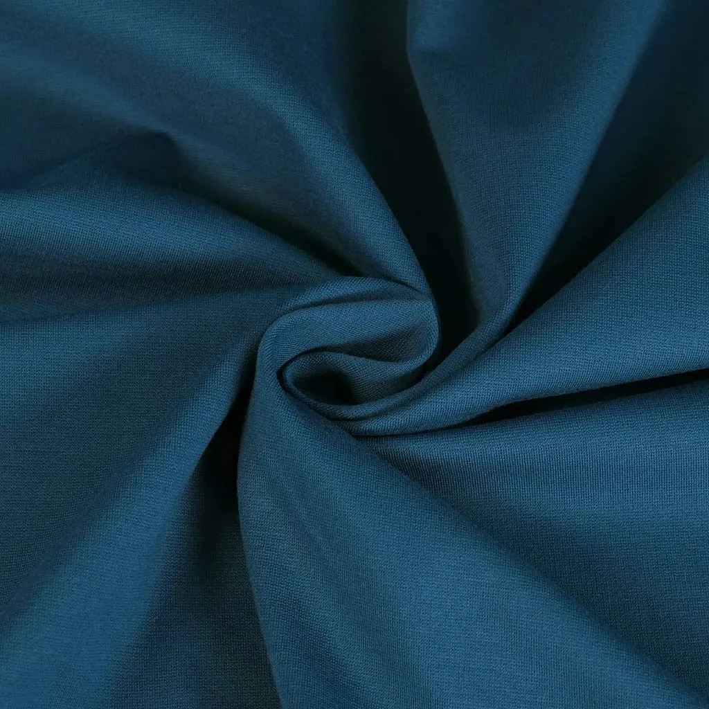 Rome - Petrol, Viscose Rich Heavy Ponte de Roma Stretch Fabric Sample