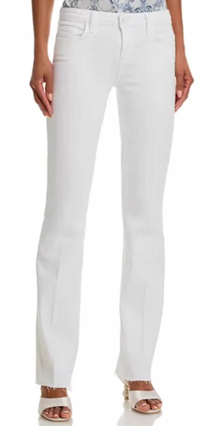 Sneeki Low Rise Straight Jean Blanc