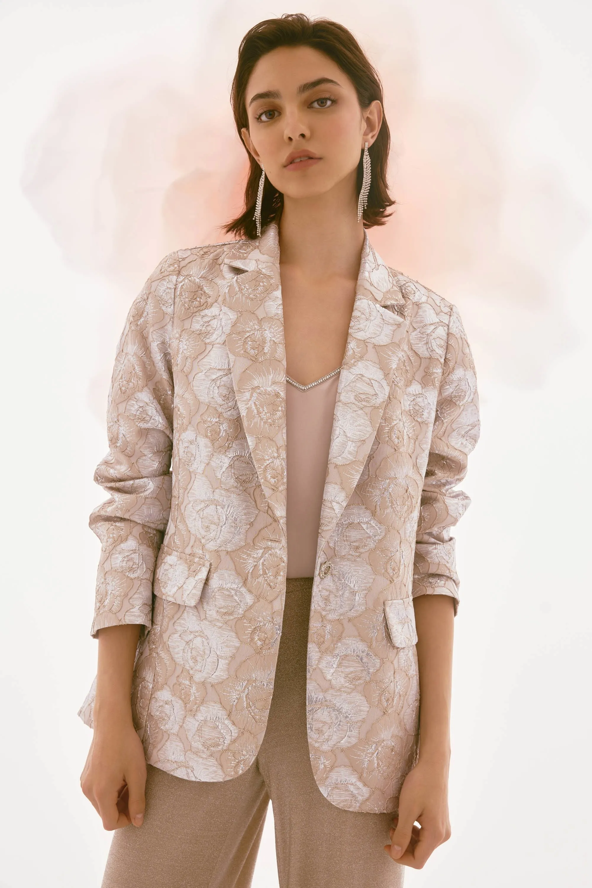 Somara Signature | Brocade Floral Print Blazer- Joseph Ribkoff 251729