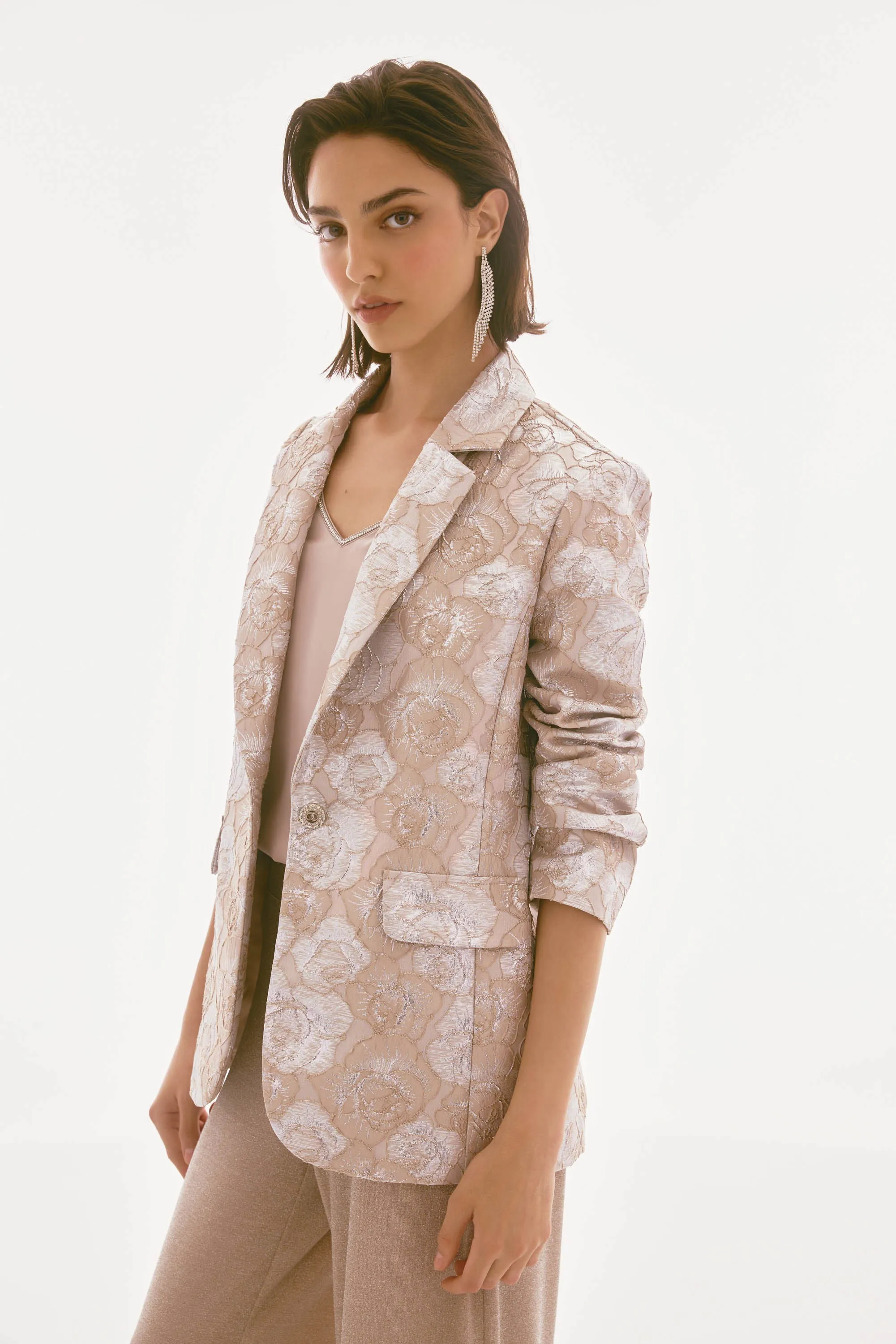Somara Signature | Brocade Floral Print Blazer- Joseph Ribkoff 251729