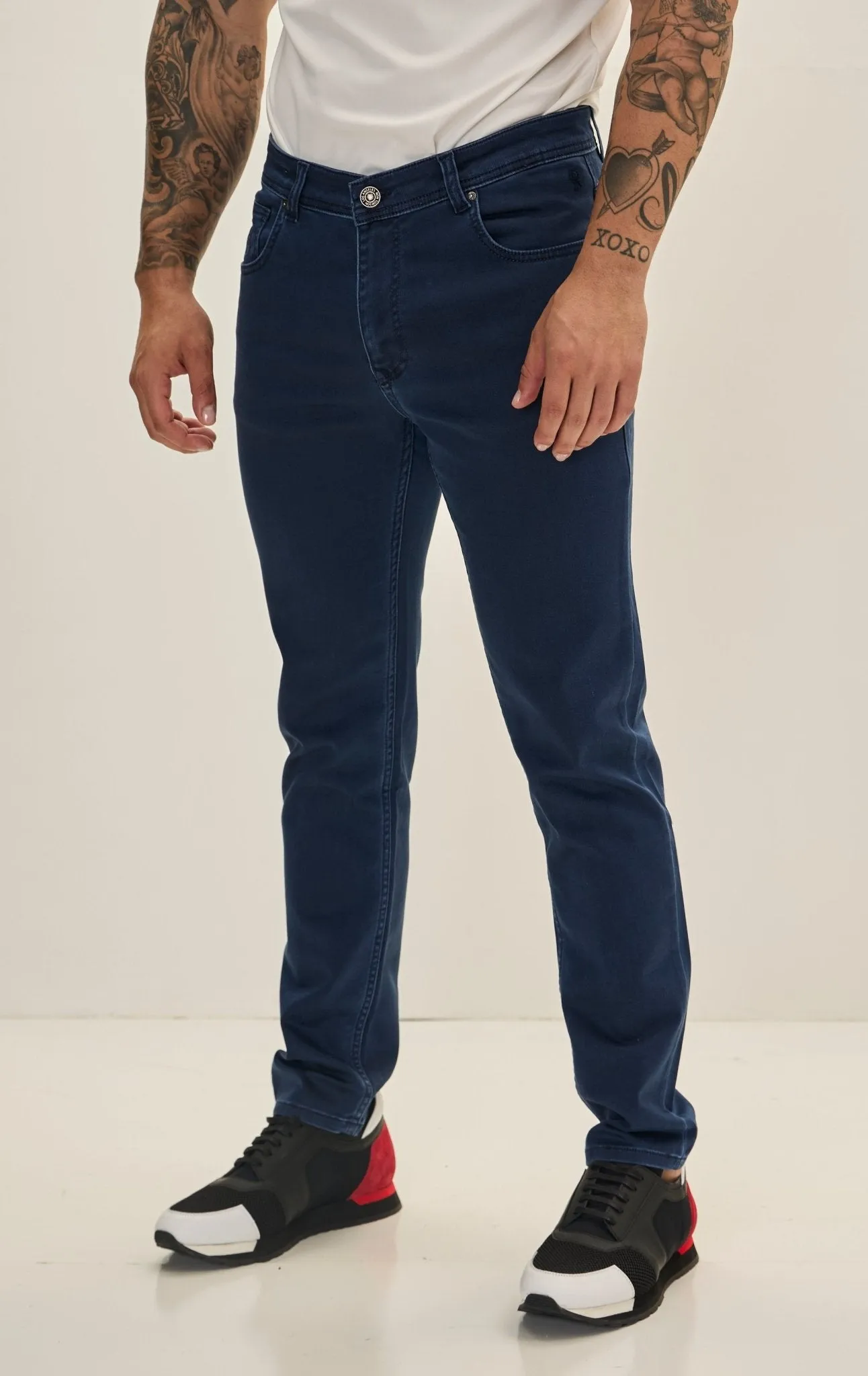 Super Soft 5-pocket Style Pants - Dark Navy
