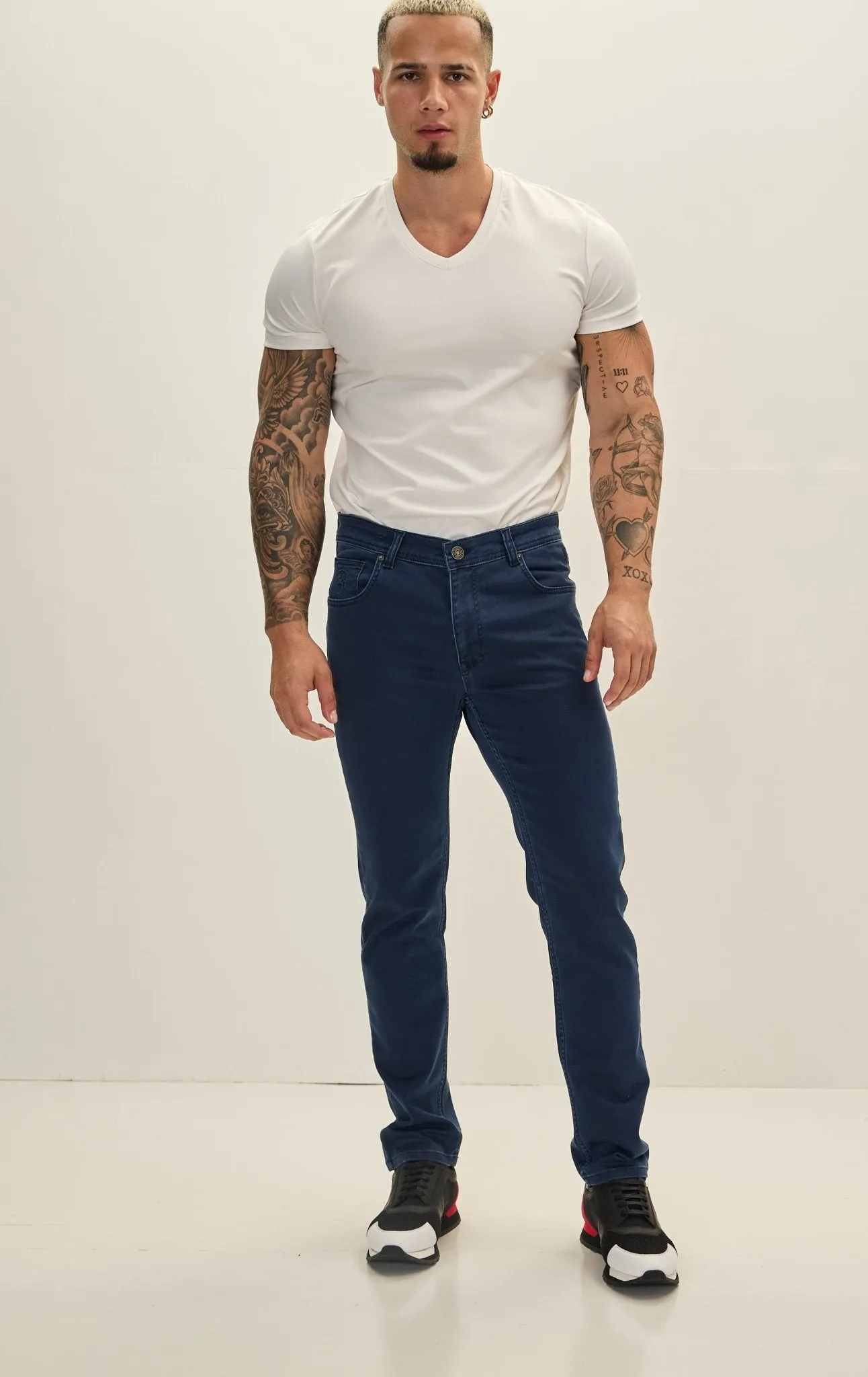 Super Soft 5-pocket Style Pants - Dark Navy