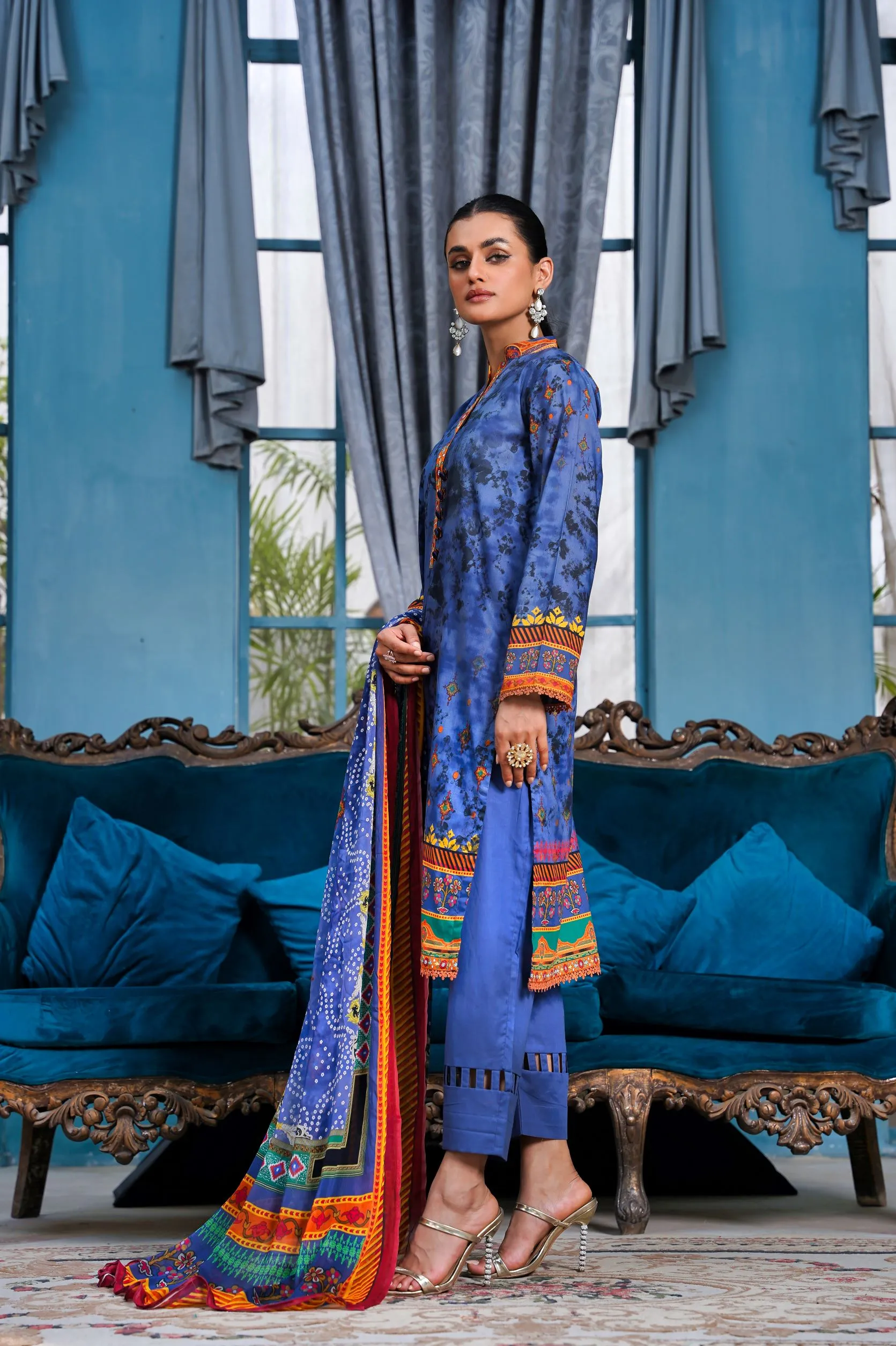 Unstitched 3 Piece Lawn Suite