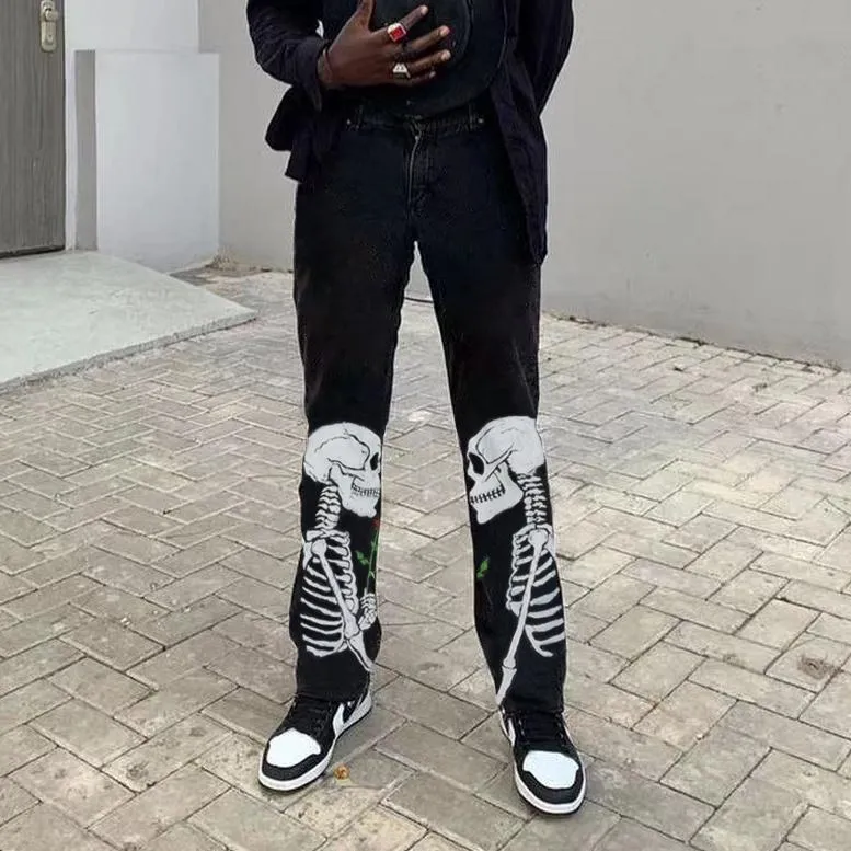 Unswerving street retro casual jeans