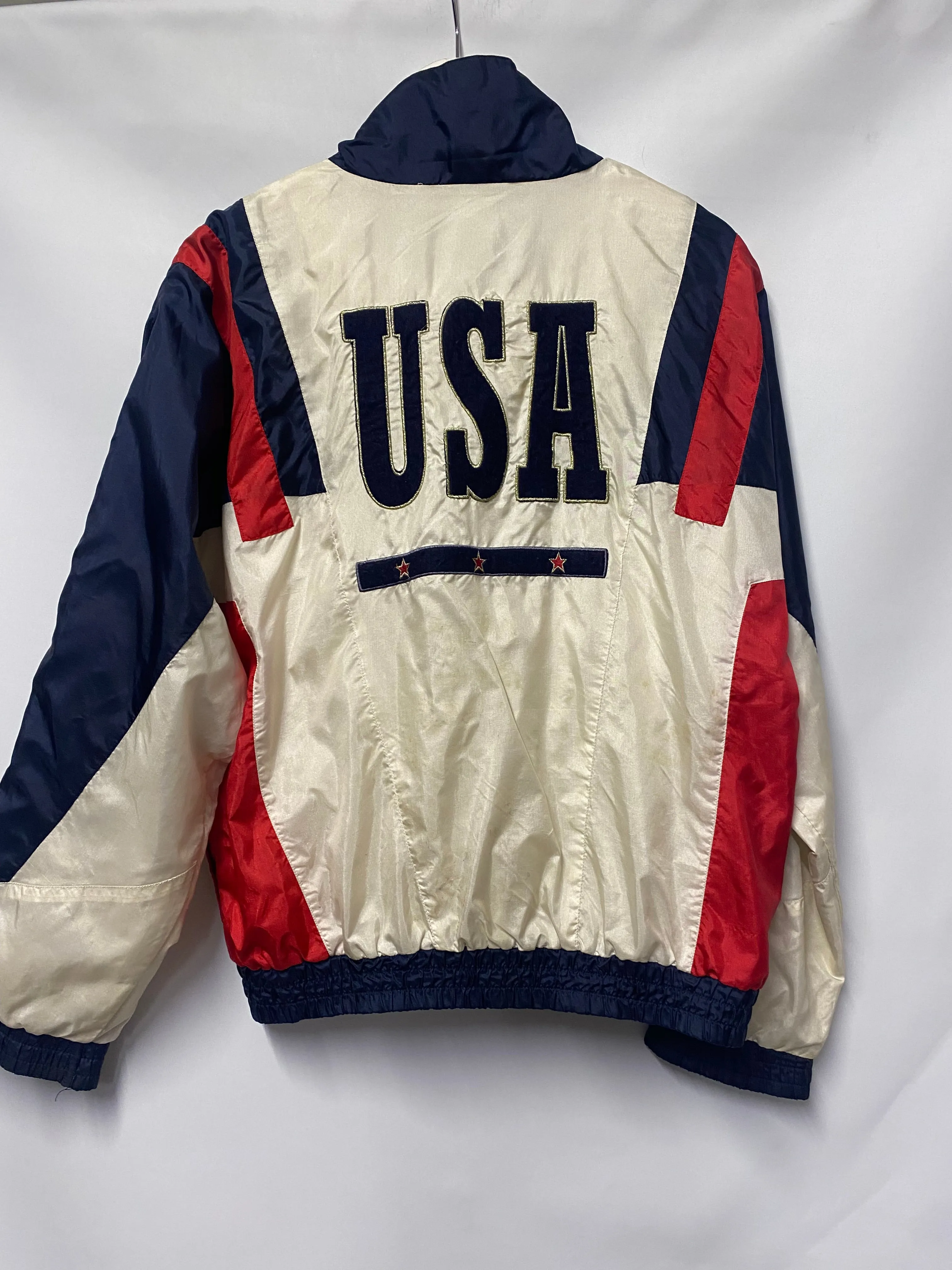 Vintage MacGregor Red and Navy USA Nylon Jacket Medium