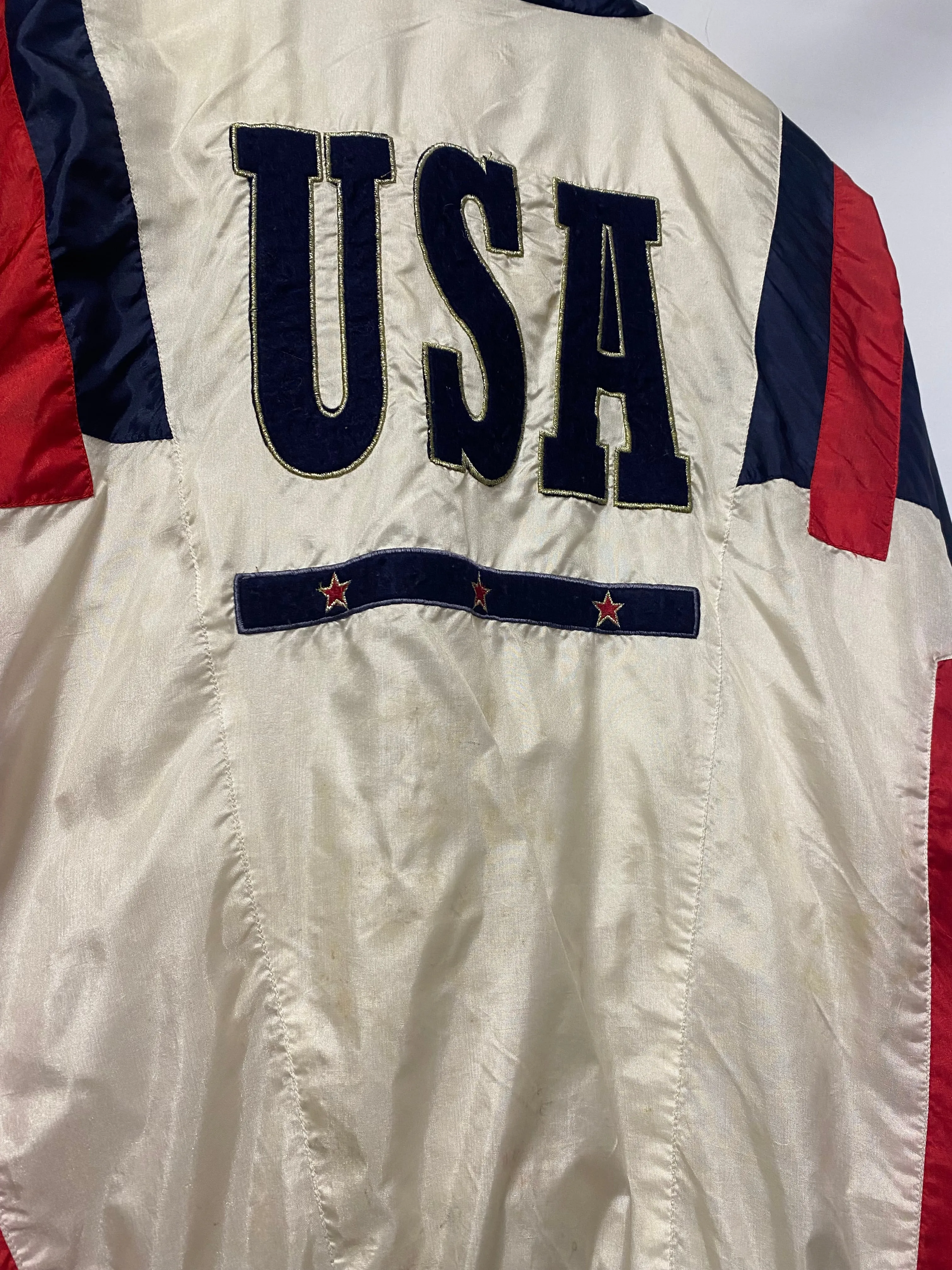 Vintage MacGregor Red and Navy USA Nylon Jacket Medium