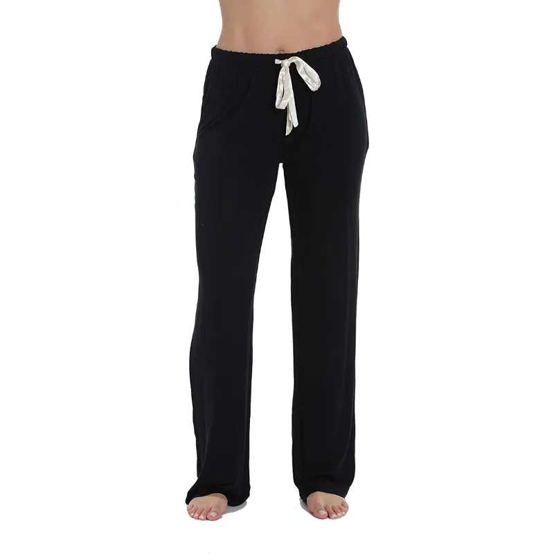 Women's Ultra Soft Solid Stretch Jersey Pajama Pants