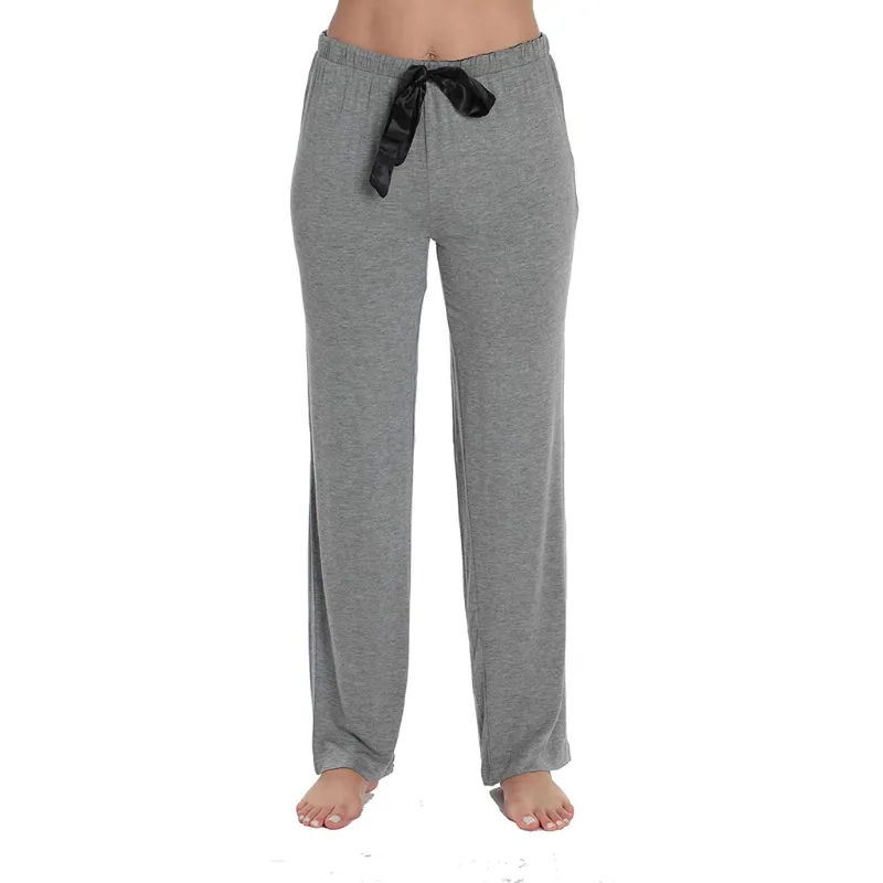 Women's Ultra Soft Solid Stretch Jersey Pajama Pants